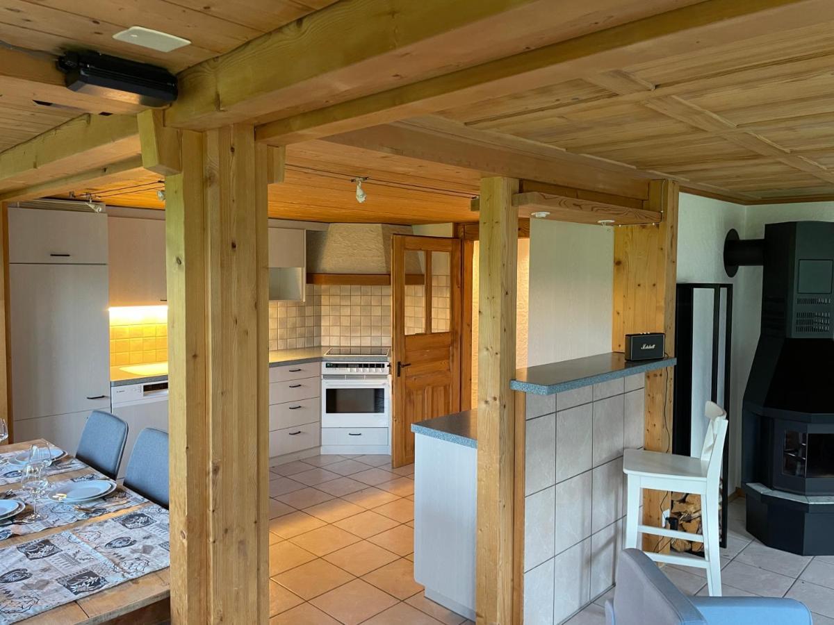 Edelweiss 4 Zi Ferienwohnung In Landhaus Frutigen Eksteriør billede